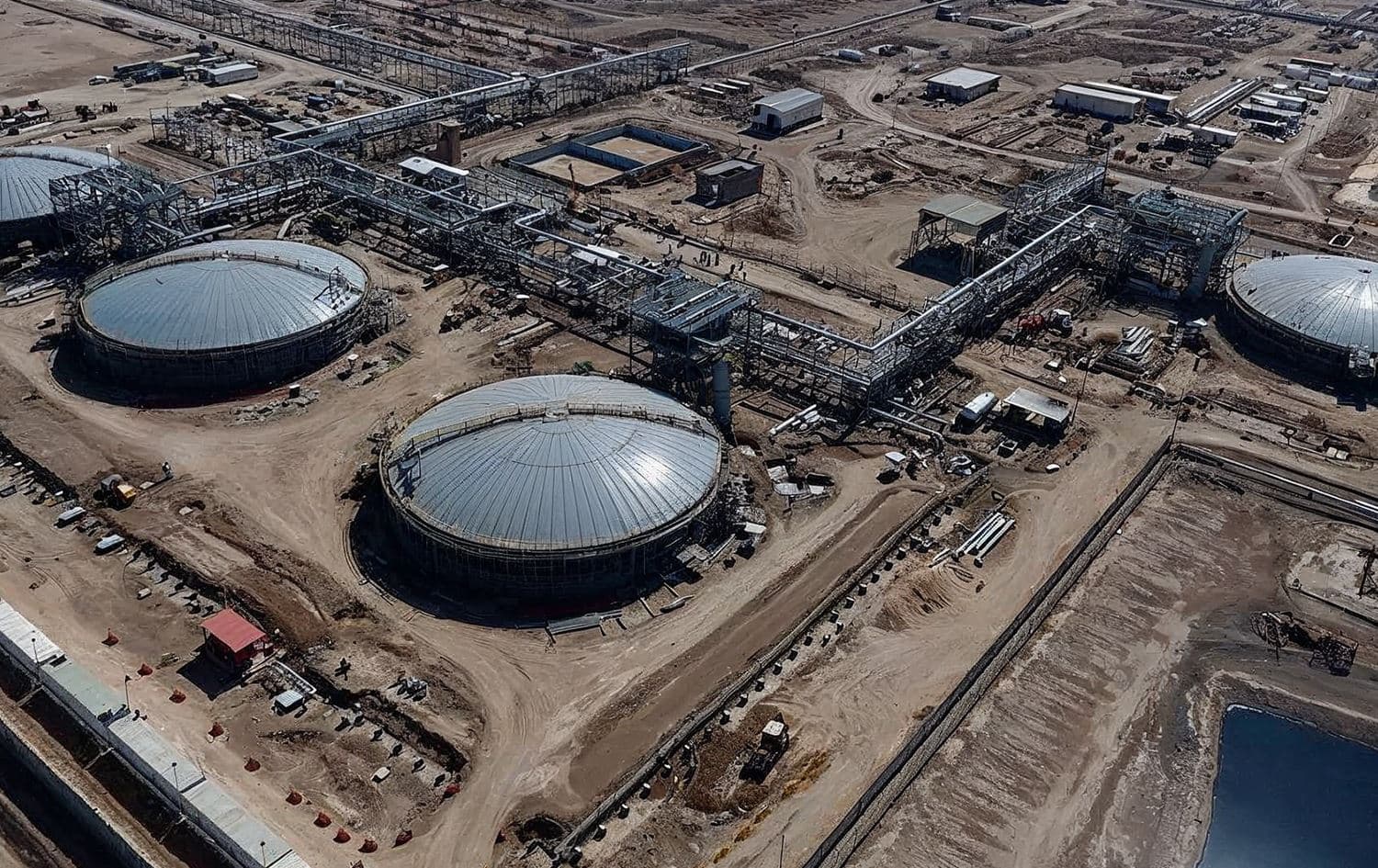The West Qurna oil field near Basra, in southern Iraq. Photo: AP