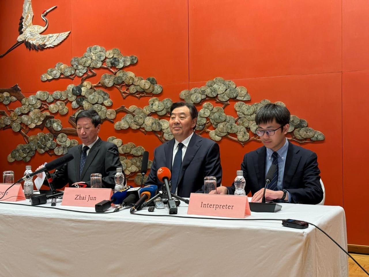 China’s Special Envoy for the Middle East, Zhai Jun, holds a presser in Beijing, China on March 23, 2026. Photo: Mahdi Faraj/Rudaw