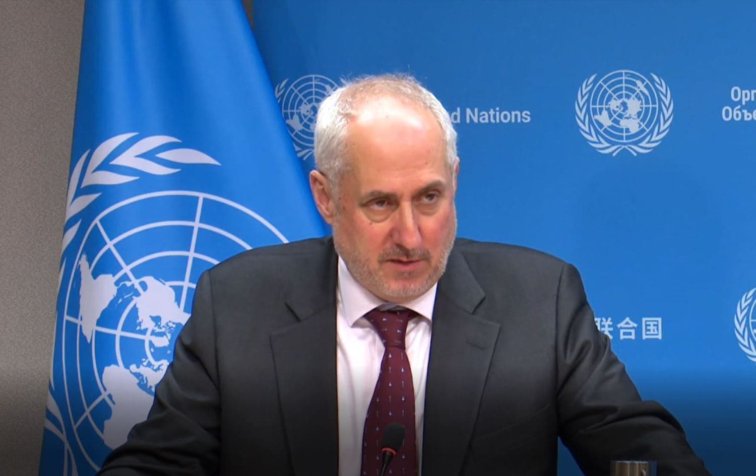 ستيفان دوجاريك لرووداو: المهم هو أن تؤدي المحادثات إلى نهاية فورية لهذا الصراع