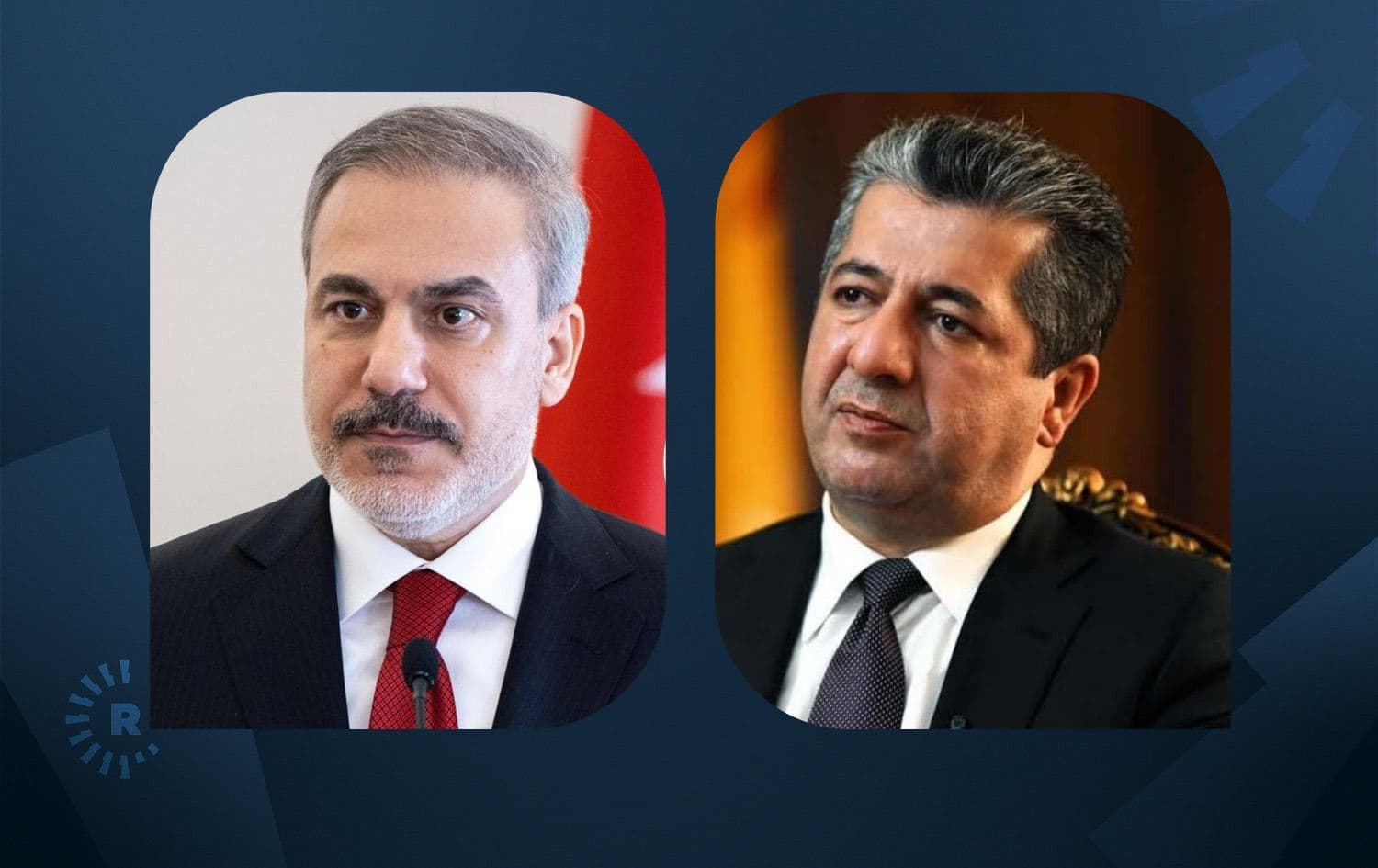 مسرور بارزاني وهاكان فيدان يبحثان ملف الهجوم الايراني على البيشمركة