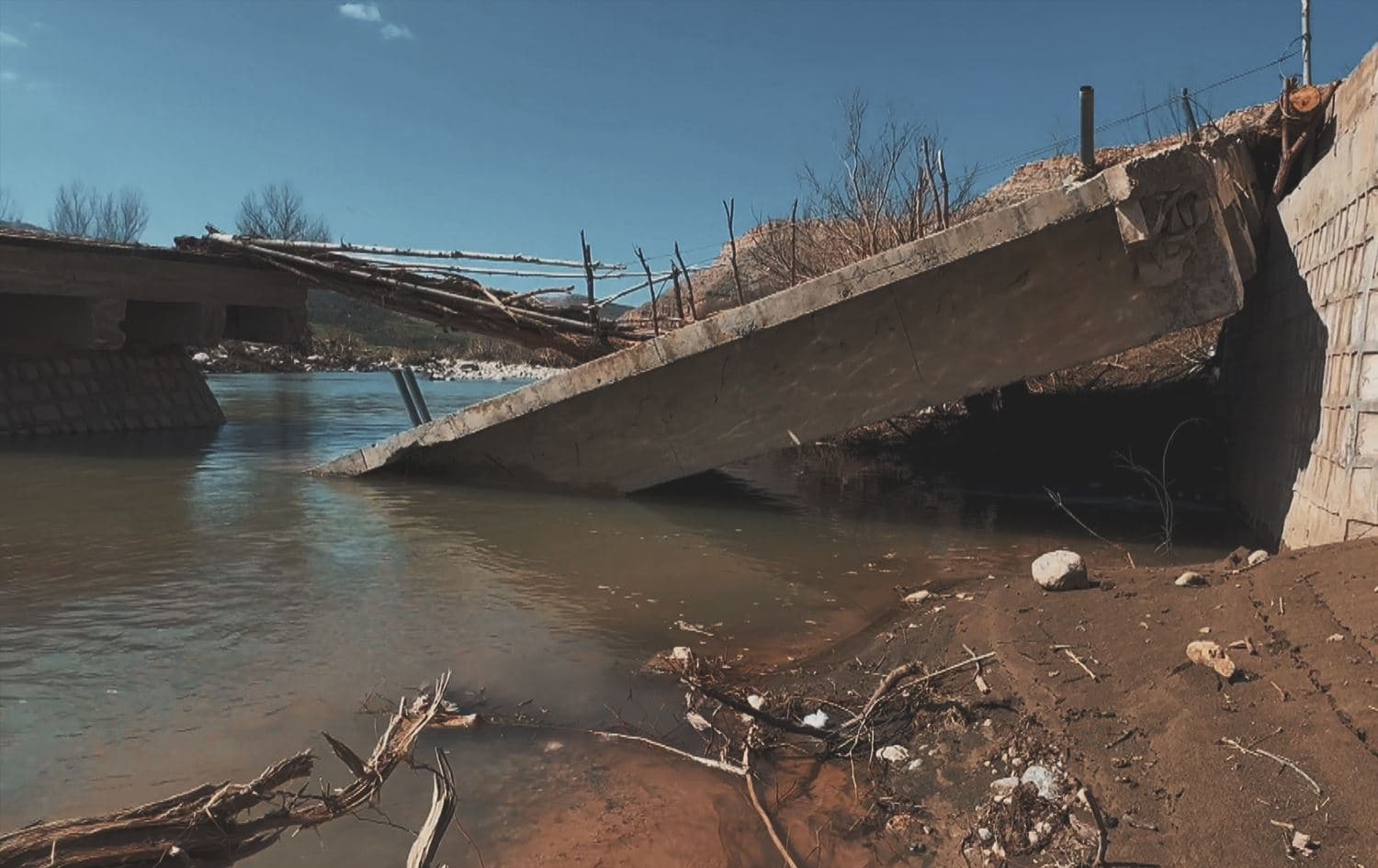 Heavy rainfall in Sulaimani damages dozens of bridges