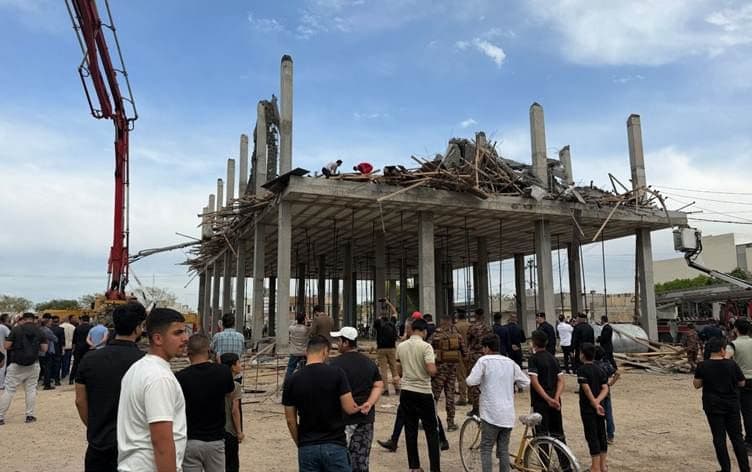 Worker killed, six injured in building collapse in Kirkuk