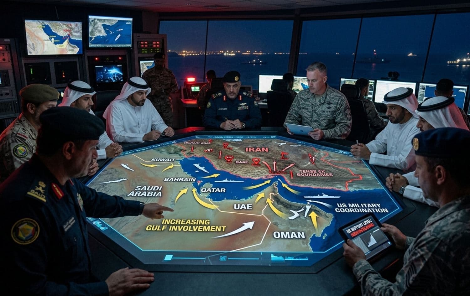 WSJ: Welatên Kendavê ber bi beşdarbûna şerê Îranê ve diçin